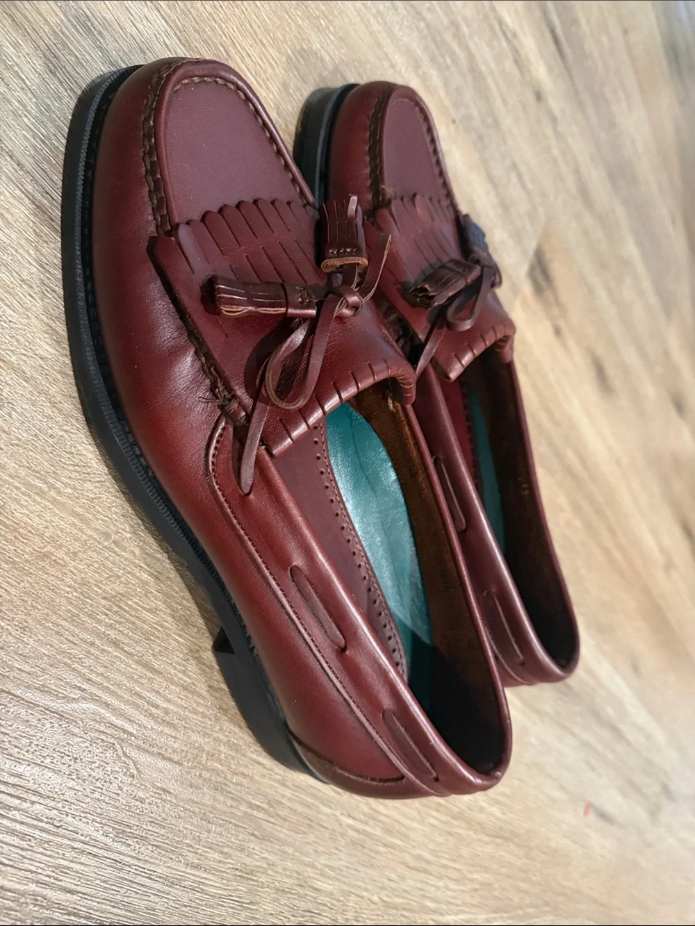 NWOT Dexter Brown Leather Kiltie Tassel Loafers - Men’s Slip-On Walk Over